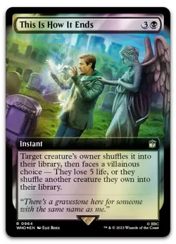 This Is How It Ends (Extended Art) (Surge Foil) #964 NM Doctor Who WHO Magic MTG - Image 1