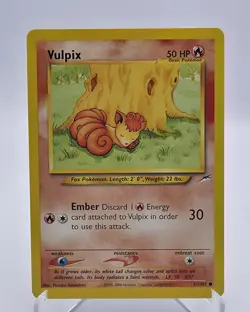 Vulpix 91/105 Common Neo Destiny Pokemon WOTC - Image 1
