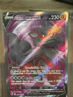 Hisuian Arcanine V 179/195 Full Art Silver Tempest NM Pokemon Card - Image 3