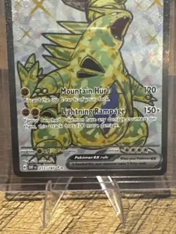 Tyranitar ex 211/197 Gold Secret Rare Obsidian Flames Pokemon NM - Image 2