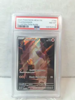 Charmander Illustration Rare PSA 8 168/165 2023 Pokemon Mew EN 151 🔥 - Image 1