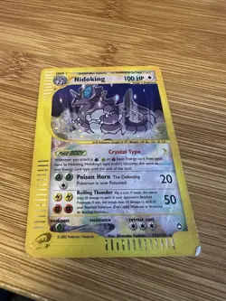 Pokemon TCG Aquapolis Nidoking 150/147 Secret Rare Holo Card English - Image 3