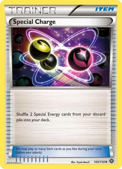 Pokemon TCG - Special Charge - 105/114 - Uncommon - XY: Steam Siege [Near Mint] - Image 1