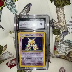 CGC 9 2002 POKEMON LEGENDARY COLLECTION #1 ALAKAZAM-HOLO - Image 1