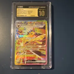 Pokemon Jolteon ex Sv8a Terastal Fest Special Art Rare Holo CGC 10 Japanese - Image 1