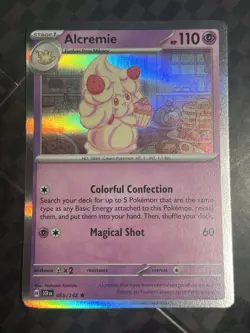 Pokemon - Alcremie - 065/142 - Holo Rare - Stellar Crown - NM - Image 1