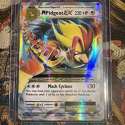 M Pidgeot EX 65/108 Evolutions Mega NM Pokemon TCG - Image 1