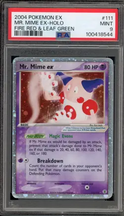 Pokemon Mr. Mime ex EX Fire Red & Leaf Green Holo Ultra Rare #111 PSA 9 Mint - Image 1