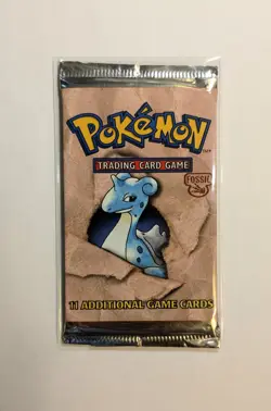 Pokemon Lapras Fossil Booster Pack WOTC (Likely Light) Collection Read desc - Image 1