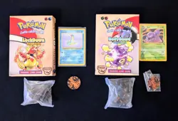 Pokemon LockDown + BodyGuard Theme Deck (2 Complete) Fossil Holo Vintage Coin - Image 1