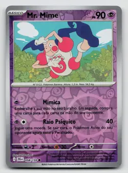 Mr. Mime 058/159 Journey Together 2025 Reverse Holo Portuguese - Image 1