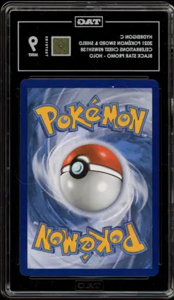Pokemon Hydreigon C Celebrations Chest Black Star Holo Promo SWSH138 TAG 9 Mint - Image 2