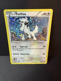Pokemon Furfrou McDonald's 2014 Promo Holo Basic 12/12 90HP - Image 1