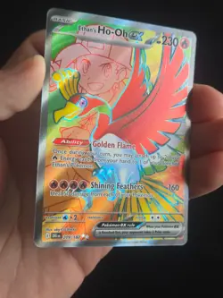 Pokemon Destined Rivals Ethan's Ho-Oh ex 209/182 Full Art Ultra Rare NM - Image 2