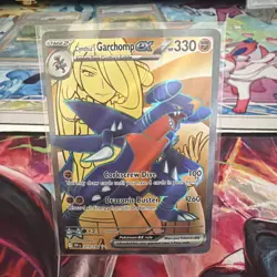 Cynthia’s Garchomp EX 215/182 Destined Rivals Ultra Rare Full Art Pokemon TCG NM - Image 1