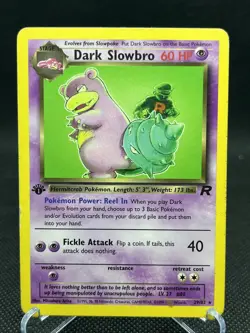 Pokemon TCG Dark Slowbro 29/82 First Edition Team Rocket Regular - (HP) - Image 1