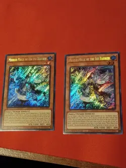 x2 Pair Of -Mirror Mage of the Ice Barrier - BLTR-EN007 - Secret Rare VLP x2 - Image 1