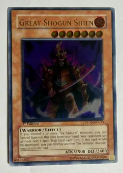 Great Shogun Shien Ultimate Rare Ston-en013 1st Edition LP Yugioh - Image 1