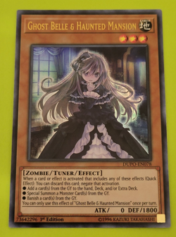Yu-Gi-Oh Ghost Belle & Haunted Mansion Ultra Rare 1st Edition DUPO-EN078 Nm - Image 1