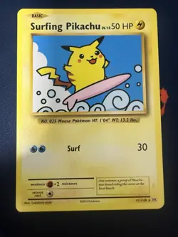 💥Surfing Pikachu 111/108 Secret Rare - Pokemon TCG XY: Evolutions - Regular - Image 1