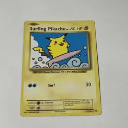 Pokemon TCG Surfing Pikachu XY Evolutions Card 111/108 Secret Rare - Image 1