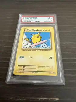 Pokemon TCG Surfing Pikachu XY Evolutions Card 111/108, PSA 9 Mint - Image 4