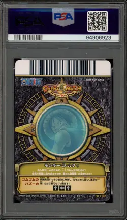 One Piece Bandai Monkey.D.Luffy Berry Match Redemption #PBC003 PSA 9 Mint - Image 2