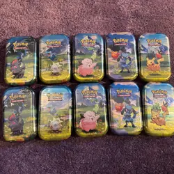 Pokemon TCG Ascended Heroes Mini Tins 2 Full Art Sets X10 - New & Sealed - Image 1