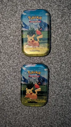 2 x Ascended Heroes Mini Tins Featuring Pikachu & Tepig Sealed New Pokemon TCG - Image 1