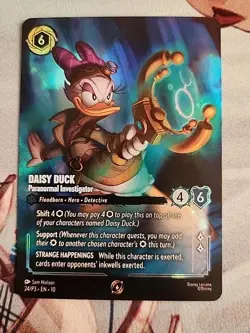 Lorcana Whispers In The Well Daisy Duck Paranormal Investigator Set Champs Top 8 - Image 1