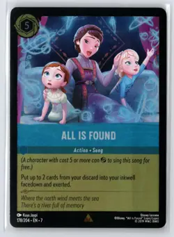 All Is Found #178/204 Archazia's Island Foil Disney Lorcana - Image 1