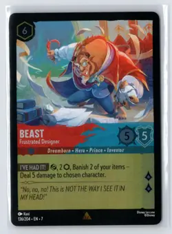 Beast #136/204 Archazia's Island Foil Disney Lorcana - Image 1