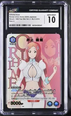 CGC 10 GEM MINT Union Arena Orihime Inoue Bleach TYBW BLC-2-014 R STAR - Image 1
