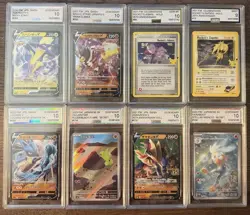 Pokemon Lot of 8 AGS Graded cards. English and Japanese. - Image 1