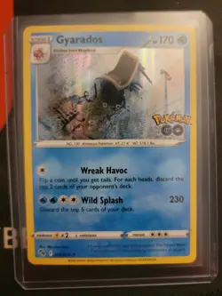 Pokemon Go Card Gyarados 022/078 Holo Rare NM Pack Fresh Pull - Image 3