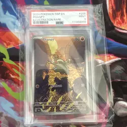 Pokemon TCG Phanpy Card Surging Sparks 205/191 PSA 9 Mint - Image 1
