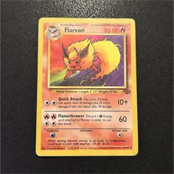 Pokemon Flareon 19/64 Jungle Rare non holo HP 1999 Wizards of the Coast Card - Image 1