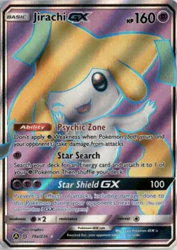 Jirachi GX - 79a/236 - Pokemon Sun & Moon Promo Alternate Art Rare Card NM - Image 1