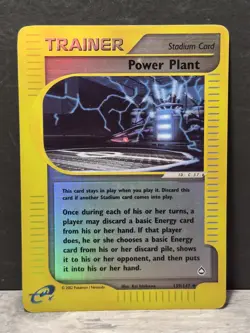 Pokemon Card Power Plant 139/147 Reverse Holo Near Mint - Image 1