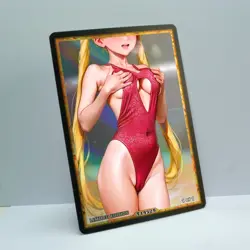 TSUKINO USAGI Waifu Anime Card LIMITED 1/1 Custom TCG Holo T14529 - Image 2