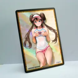 ROSA Waifu Anime Card LIMITED 1/1 Custom TCG Holo Goddess Story ACG T14522 - Image 2