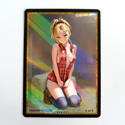 RIKKU Waifu Anime Card LIMITED 1/1 Custom TCG Holo Goddess Story ACG T14521 - Image 1