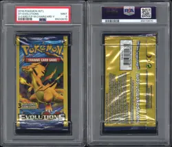 2016 Pokemon XY Evolutions 3-Card Foil Pack Booster MegaCharizard - 2x PSA 9-10 - Image 3