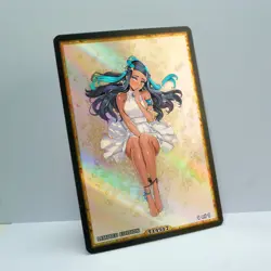 NESSA Waifu Anime Card LIMITED 1/1 Custom TCG Holo Goddess Story ACG T14517 - Image 2