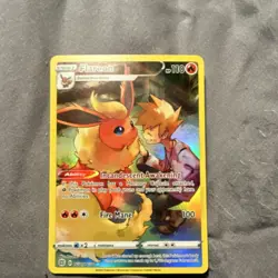 Pokemon Flareon TG01/TG30 Ultra Rare Full Art Holo Trainer Gallery Card - Image 1