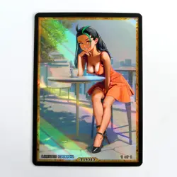 NEMONA Waifu Anime Card LIMITED 1/1 Custom TCG Holo Goddess Story ACG T14515 - Image 1