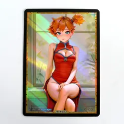 MISTY Waifu Anime Card LIMITED 1/1 Custom TCG Holo Goddess Story ACG T14513 - Image 1