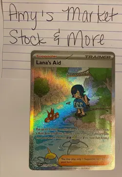 Pokemon Card Lana's Aid 219/167 LP Twilight Masquerade SIR Special Illustration - Image 1