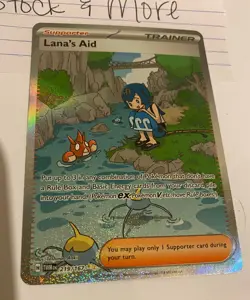 Pokemon Card Lana's Aid 219/167 LP Twilight Masquerade SIR Special Illustration - Image 2