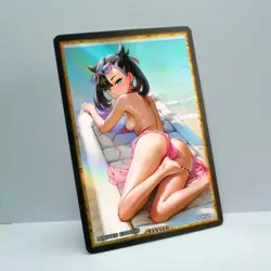 MARNIE Waifu Anime Card LIMITED 1/1 Custom TCG Holo Goddess Story ACG T14510 - Image 2